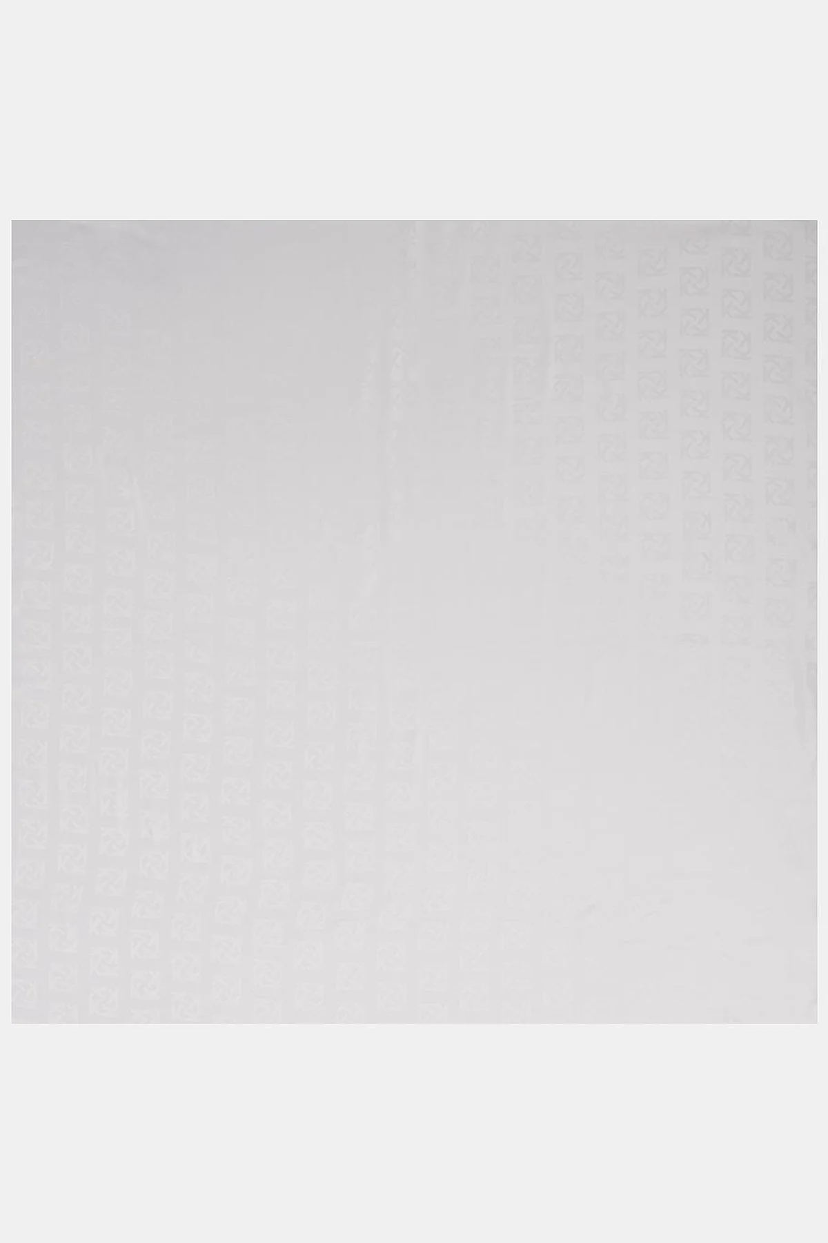 Logo Silk Scarf in Gray