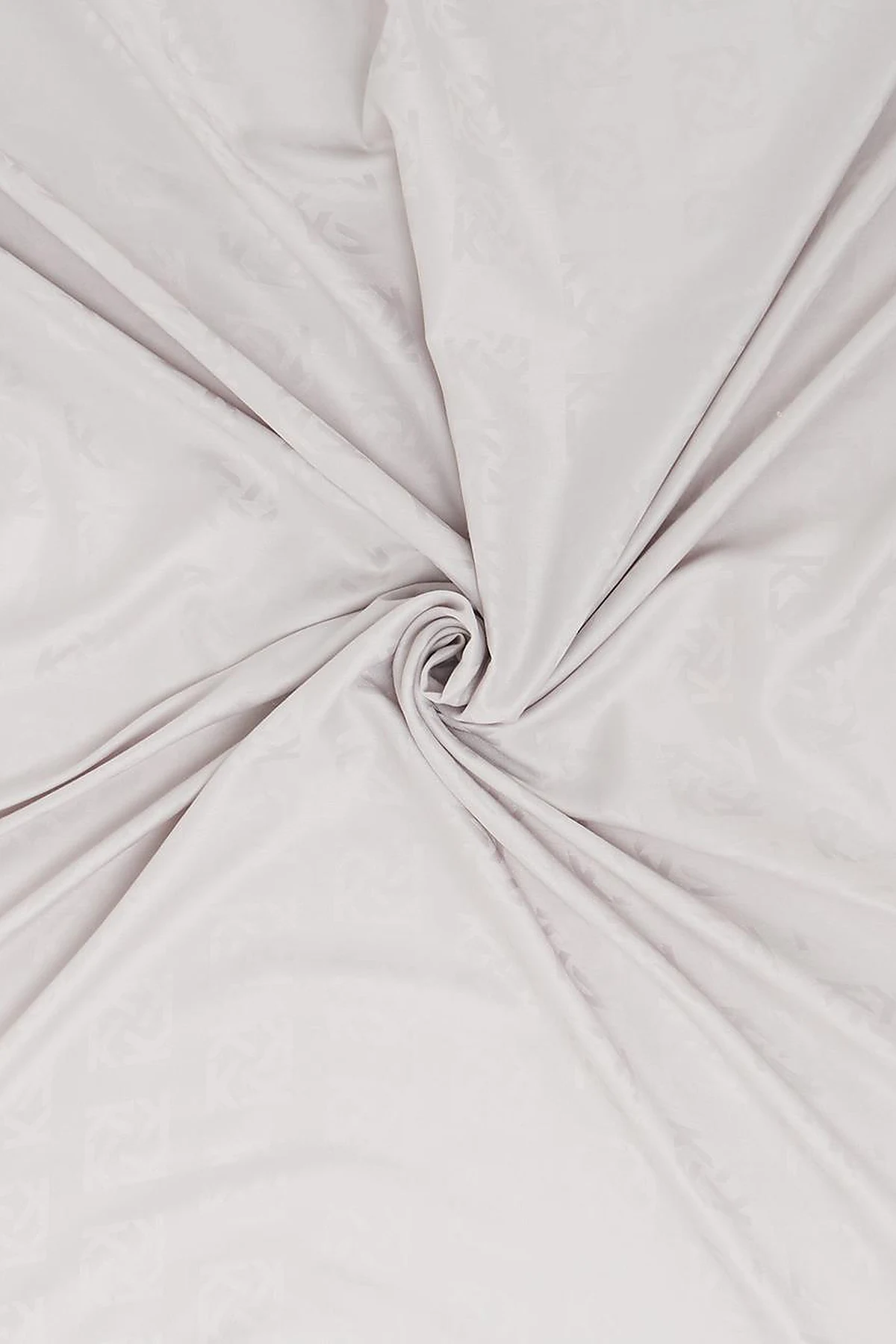 Logo Silk Scarf in Gray