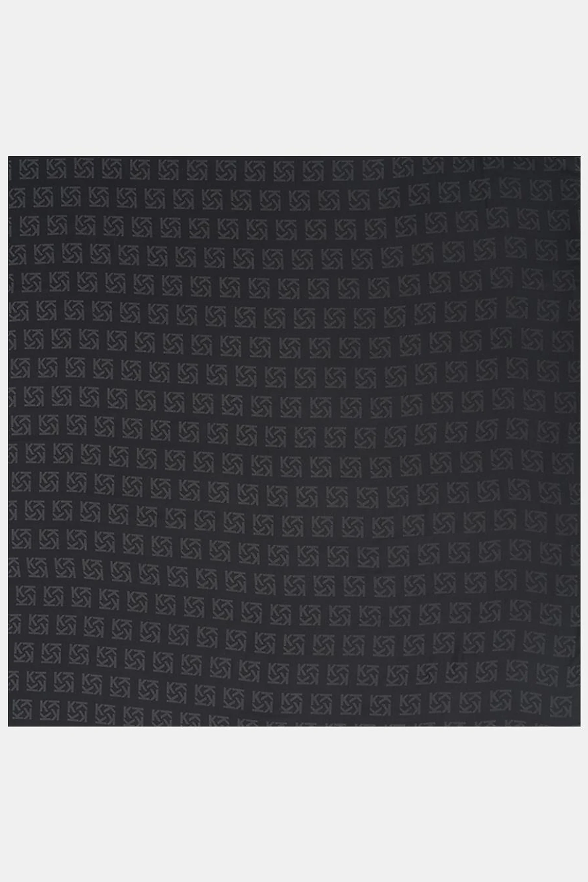 Logo Silk Scarf in Black