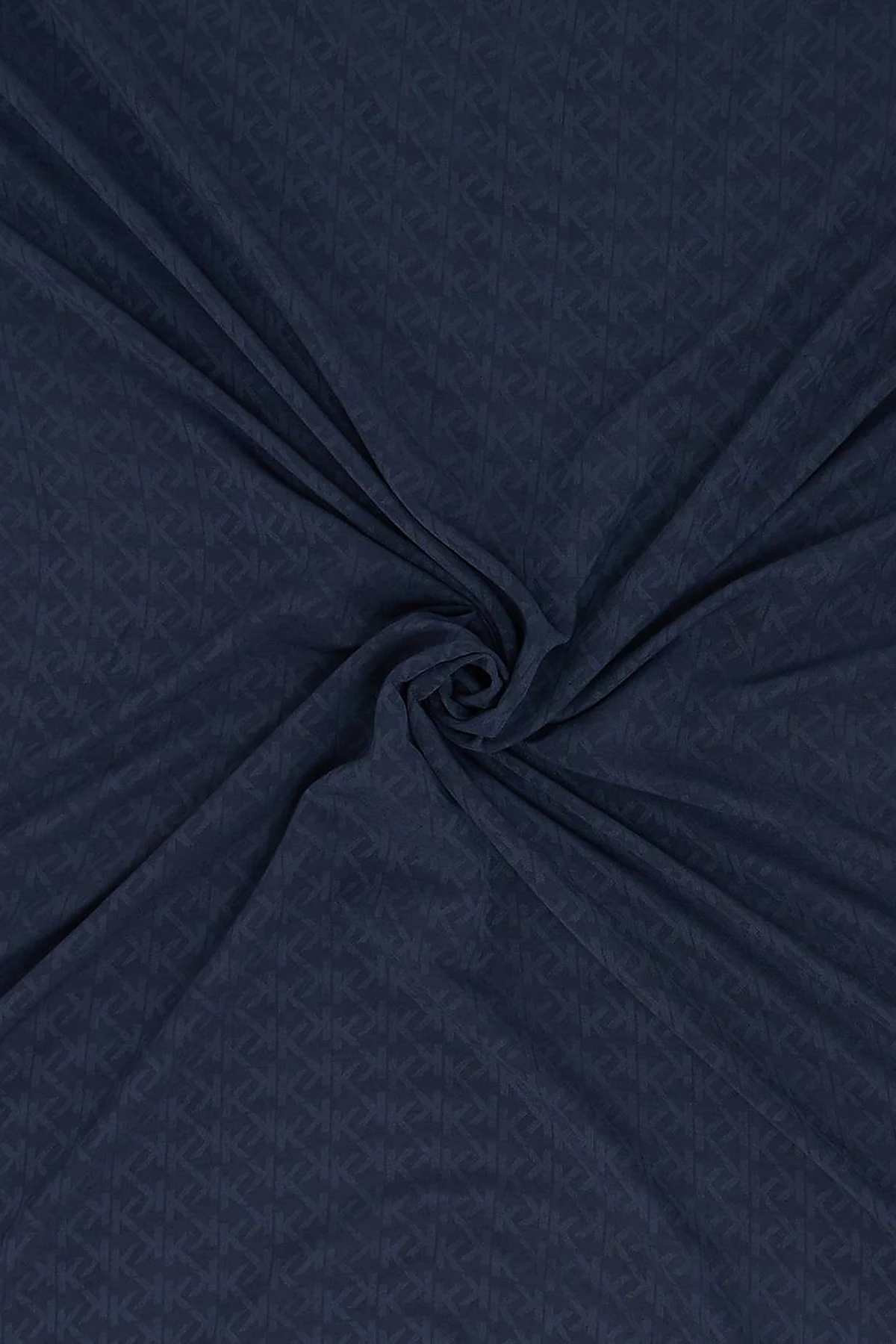 Logo Modal Scarf in Navy Blue