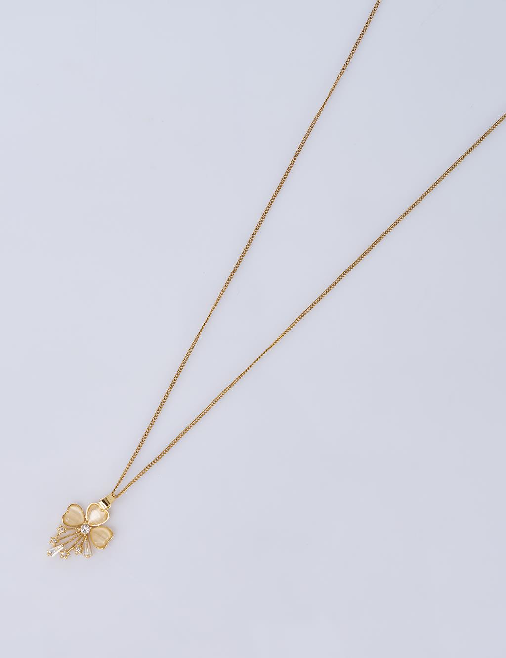 Minimal Figürlü Kolye Gold