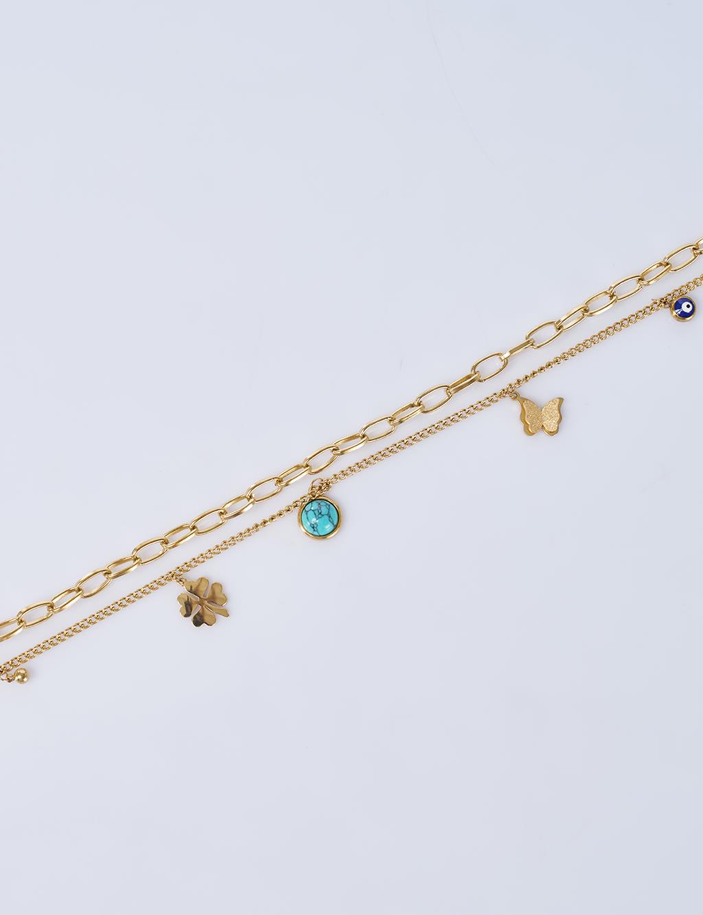 Multi-Figured Necklace, Gold