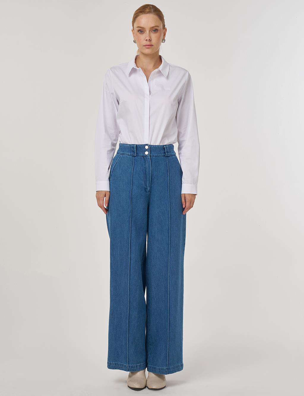 Marine Fit Denim Pantolon İndigo