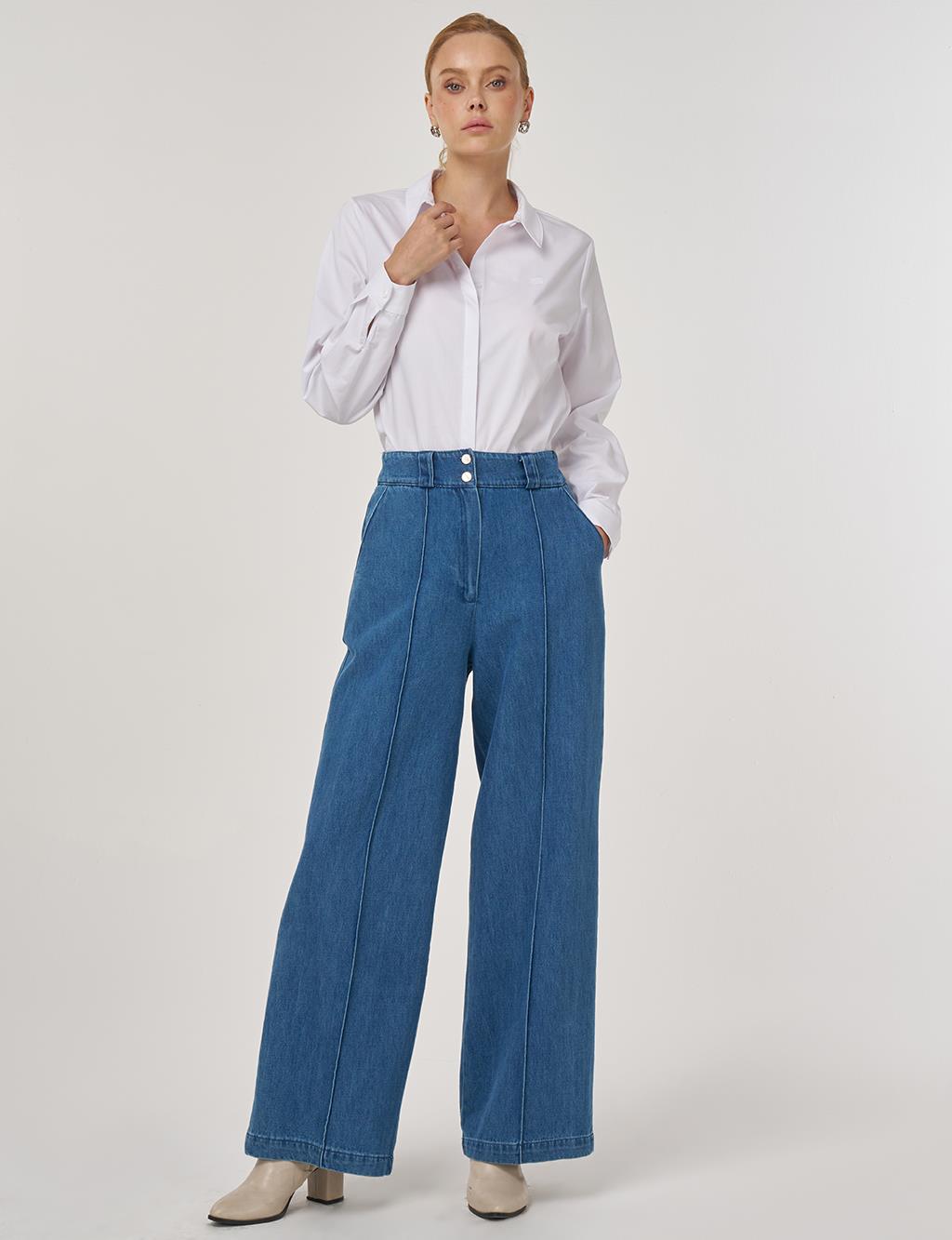 Marine Fit Denim Pantolon İndigo
