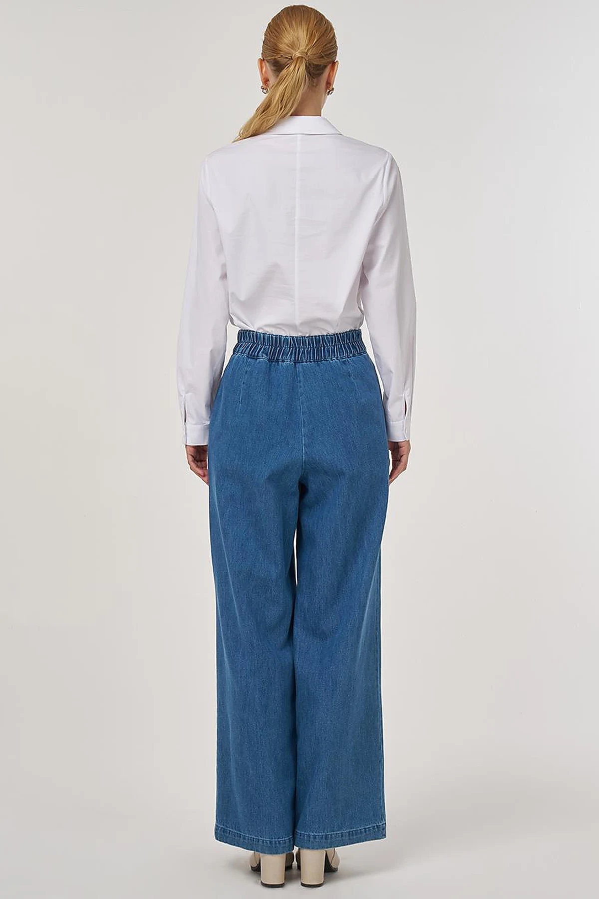 Chima Seam-Stitched Marine Fit Denim Pants Indigo
