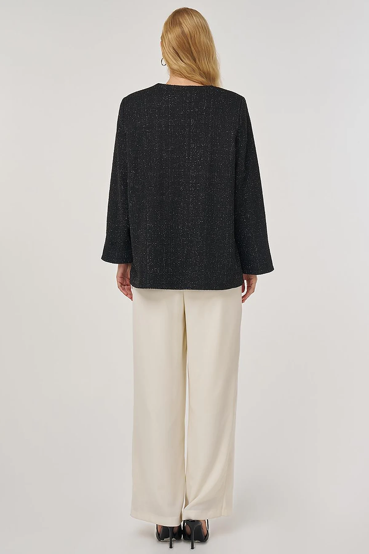 Button-Detailed Jacket Black