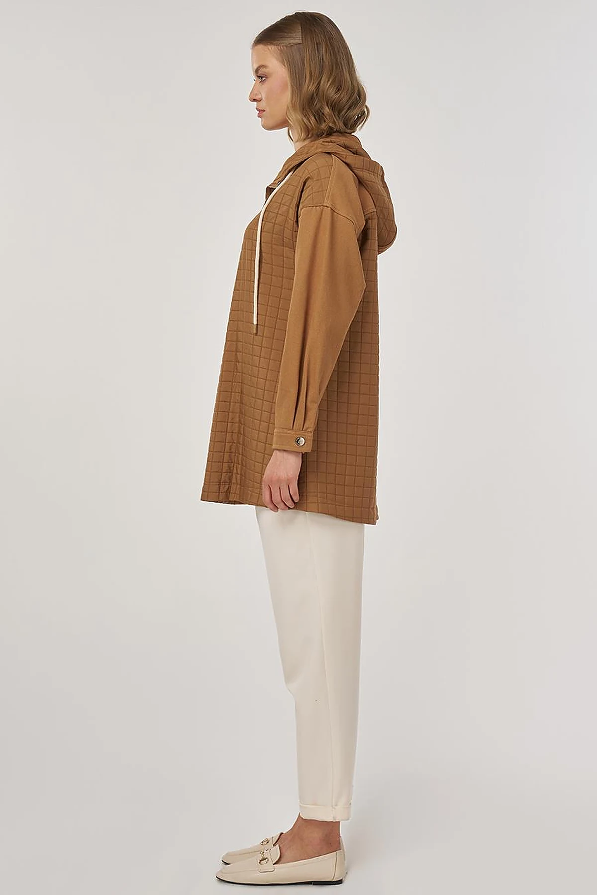 Pocket-Detailed Sweatshirt Tobacco
