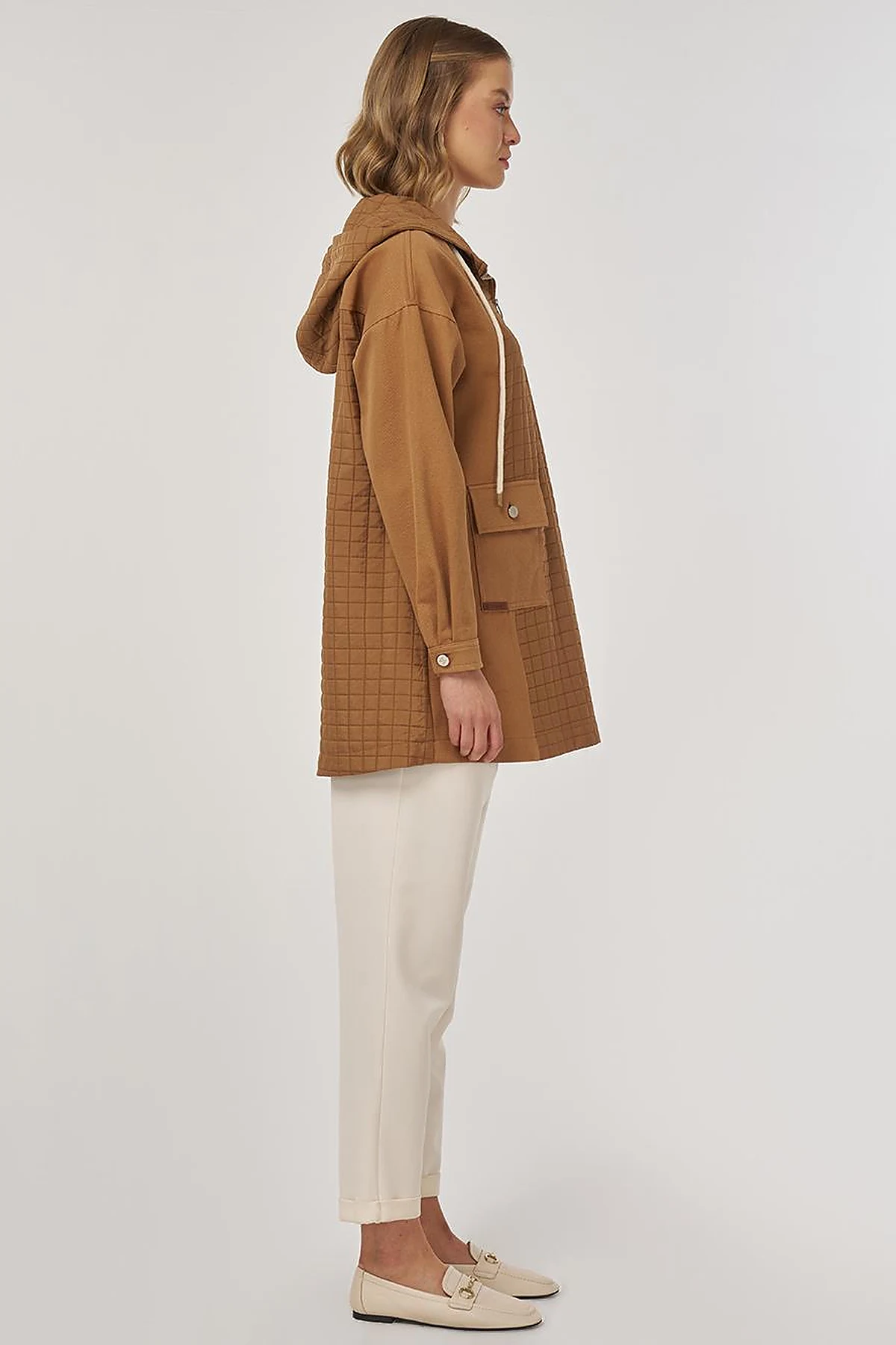 Pocket-Detailed Sweatshirt Tobacco
