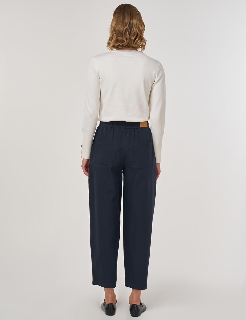 Torba Cepli Rahat Kesim Pantolon Lacivert