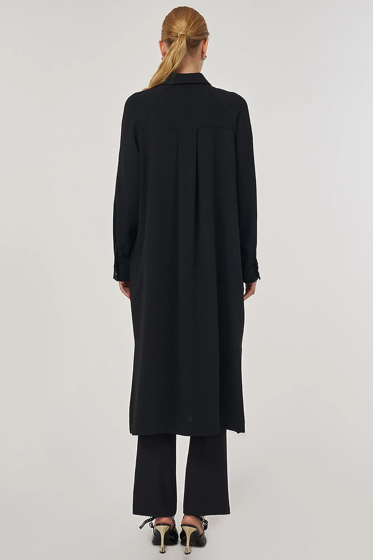 Hotfix Printed Long Tunic in Black