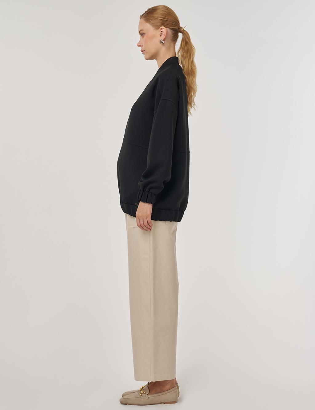 Kolej Yaka Ceket Siyah 