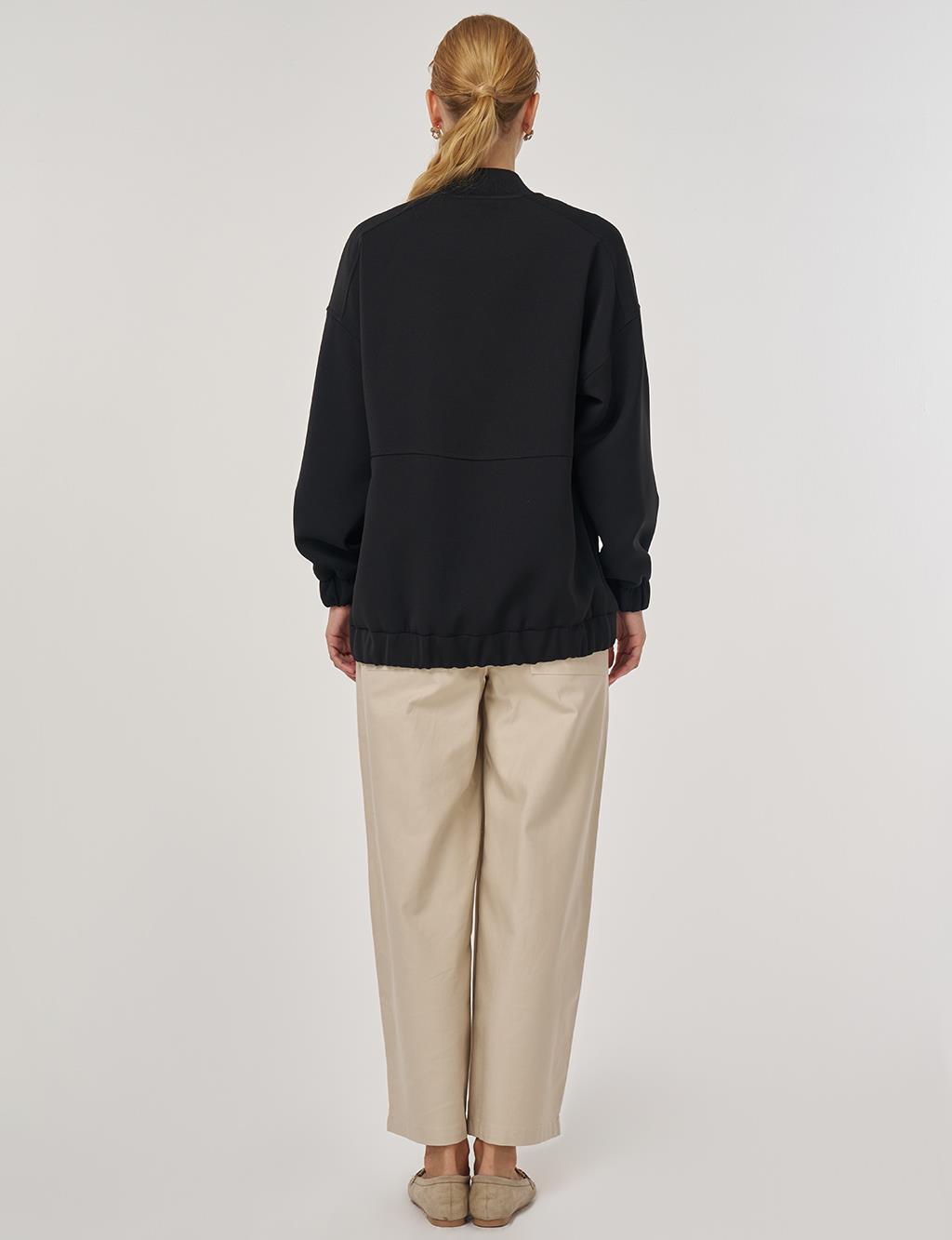 Kolej Yaka Ceket Siyah 