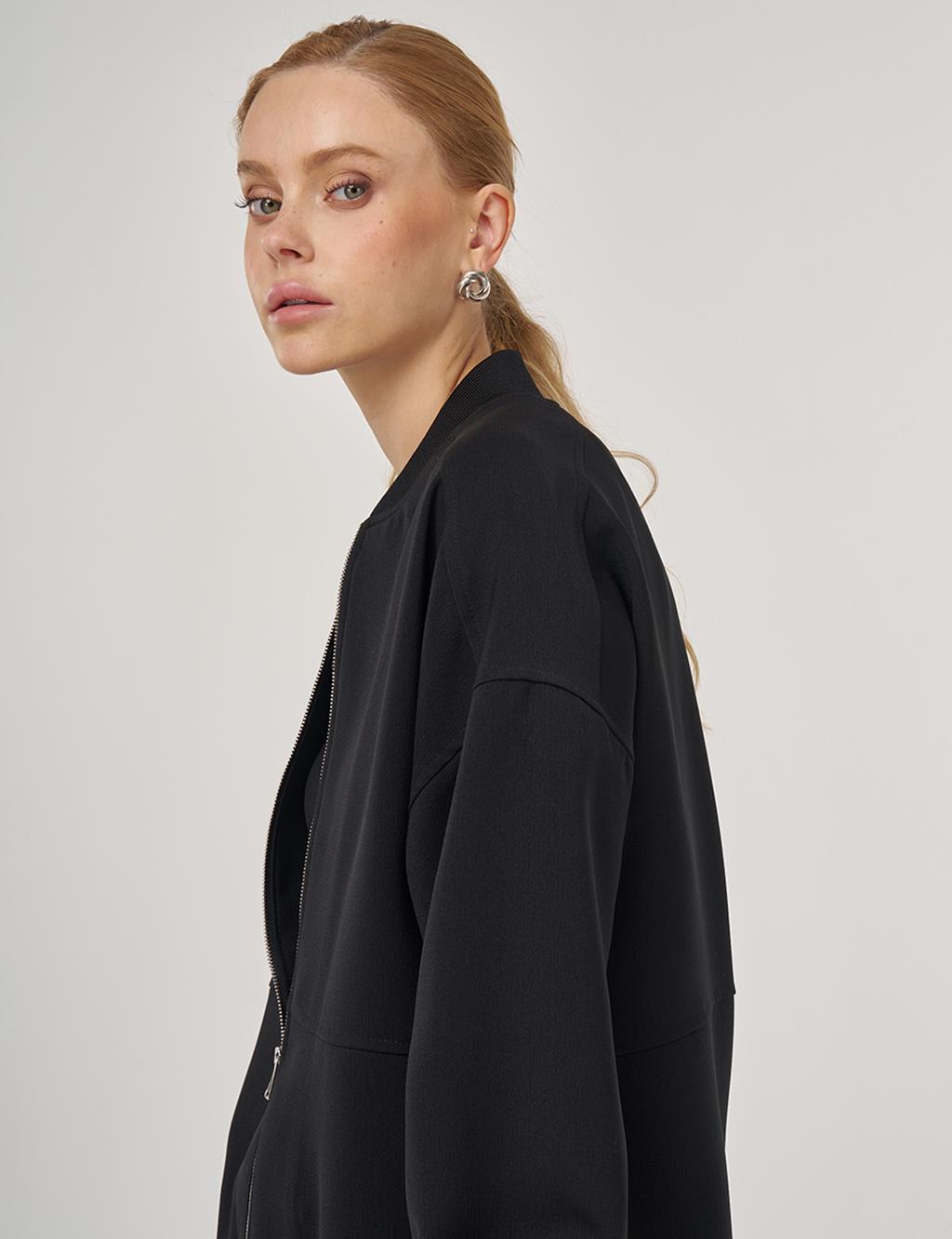 Kolej Yaka Ceket Siyah 