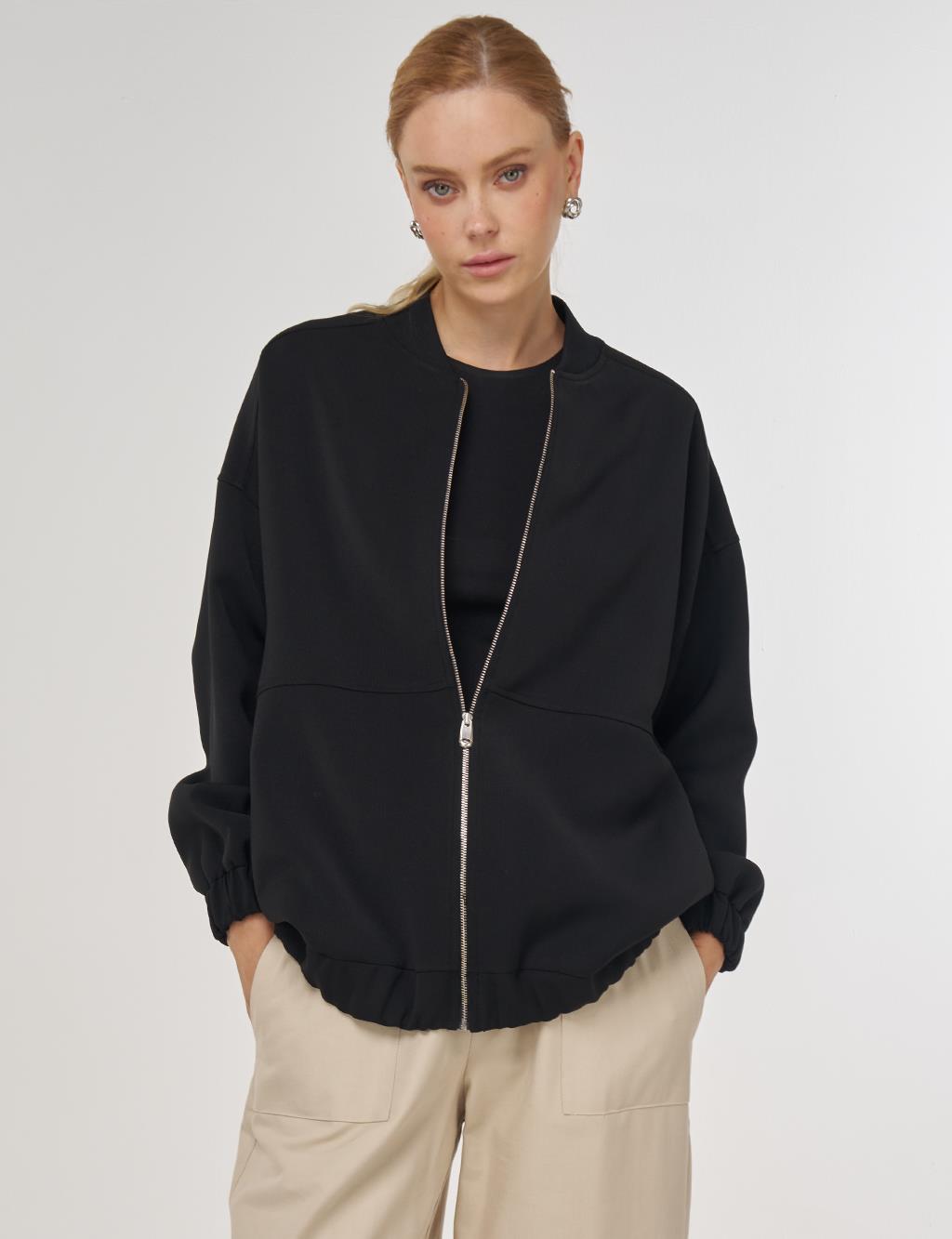 Kolej Yaka Ceket Siyah 