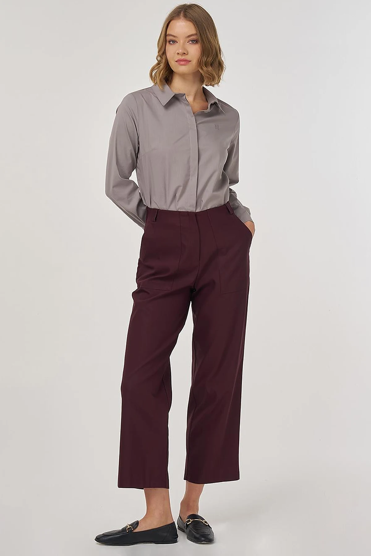 Torba Cepli Kanvas Pantolon Bordo