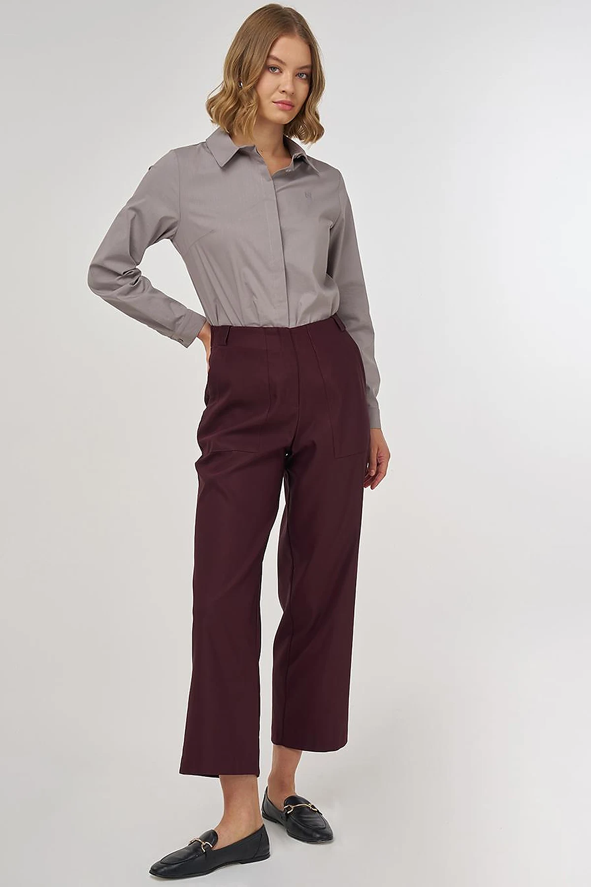 Torba Cepli Kanvas Pantolon Bordo