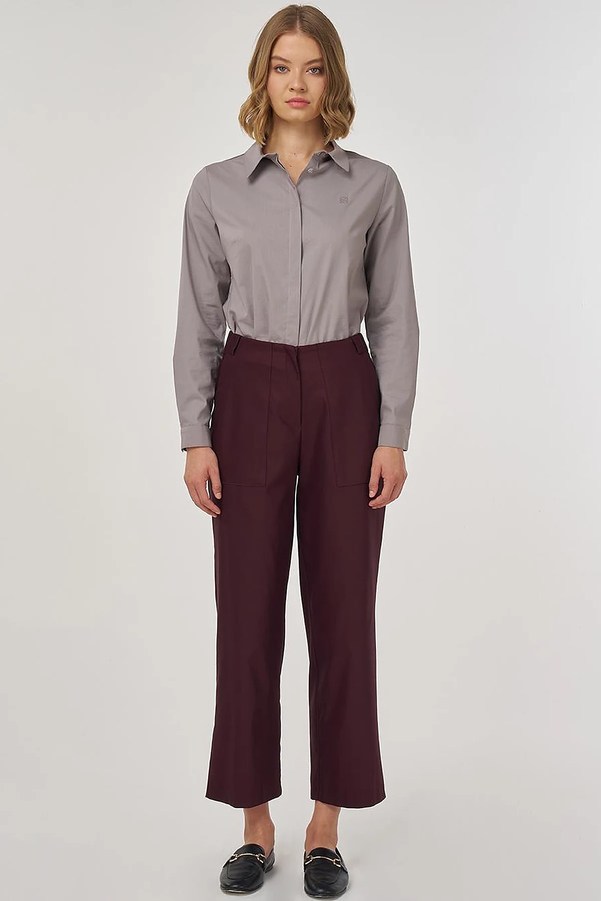Torba Cepli Kanvas Pantolon Bordo