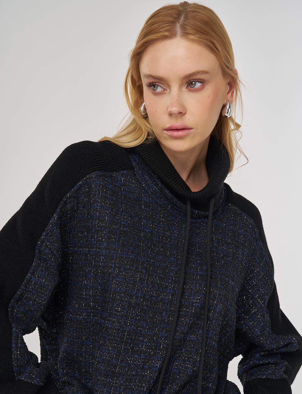 Triko Garnili Sweatshirt Lacivert 