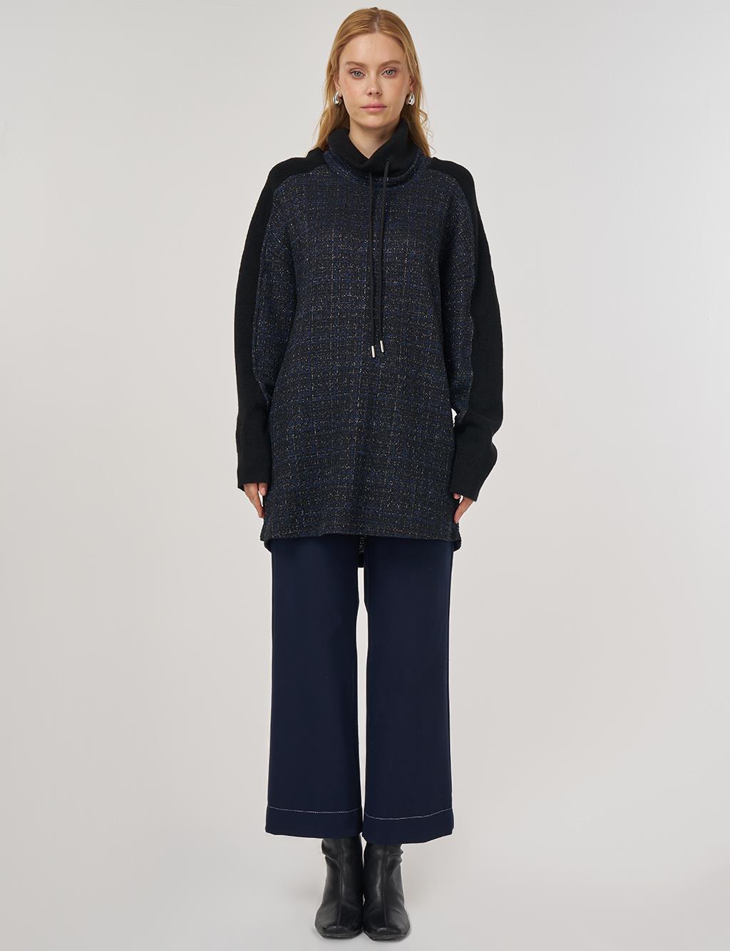 Triko Garnili Sweatshirt Lacivert 