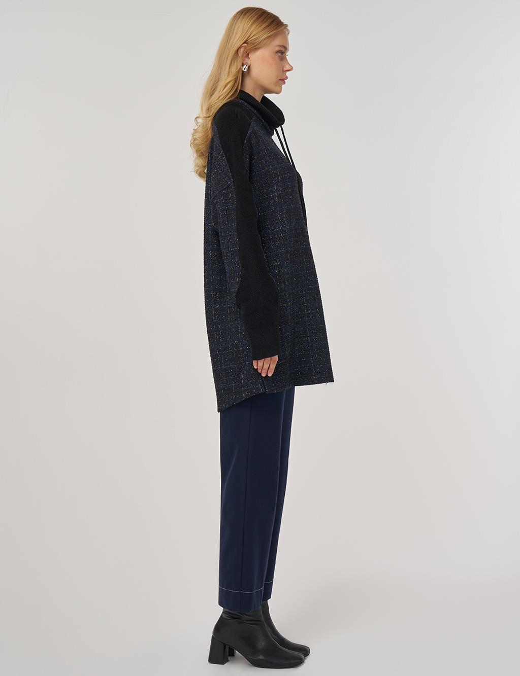 Triko Garnili Sweatshirt Lacivert 