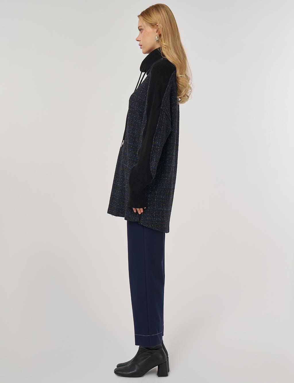 Triko Garnili Sweatshirt Lacivert 