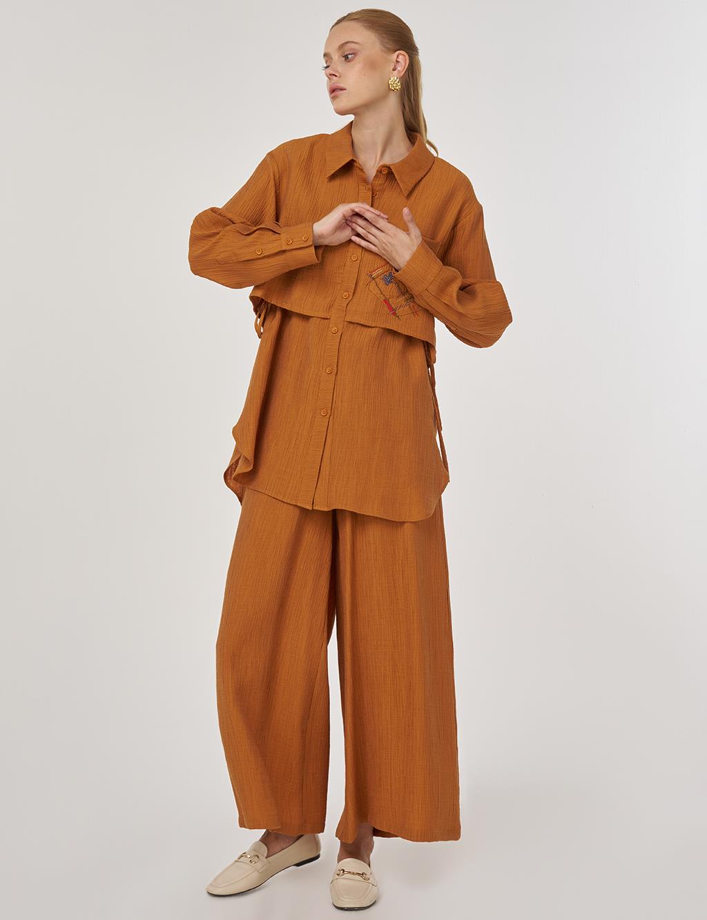 Aller-Detail Two-Piece Set in Pumpkin