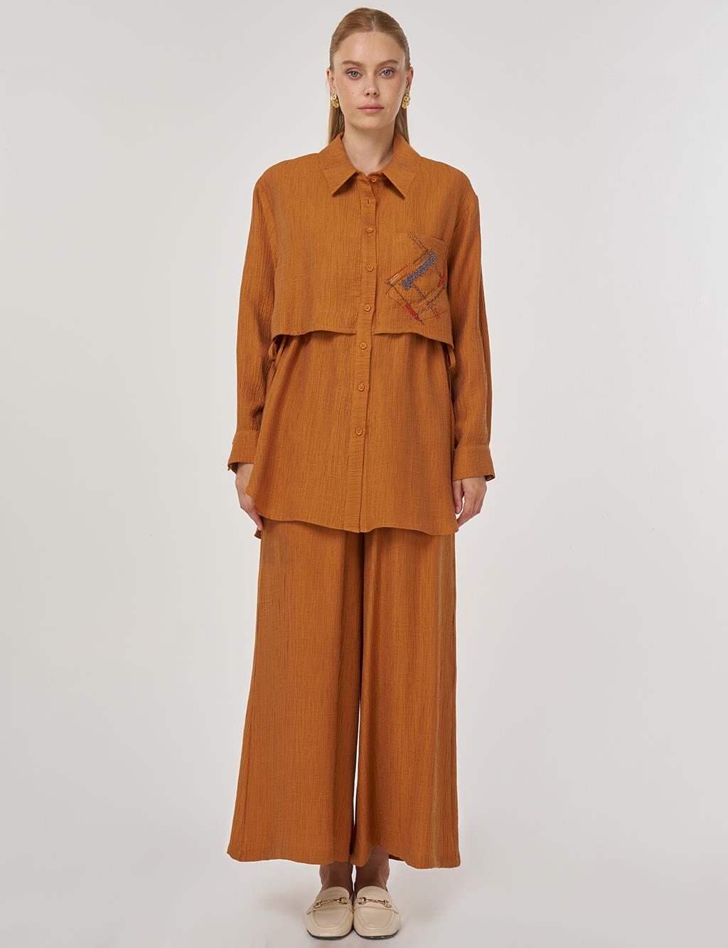 Aller-Detail Two-Piece Set in Pumpkin