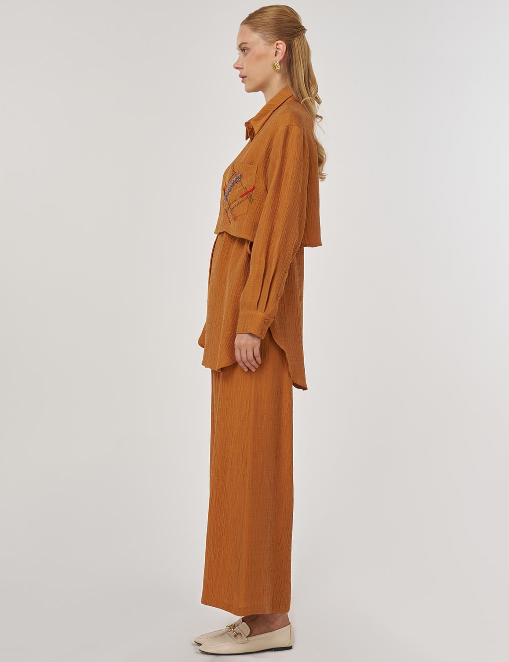 Aller-Detail Two-Piece Set in Pumpkin