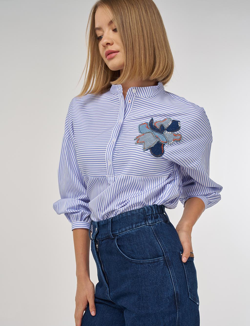 Straight Denim Pantolon Lacivert 