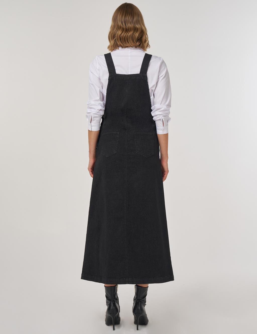 Pocket-Detail Jumpsuit Black