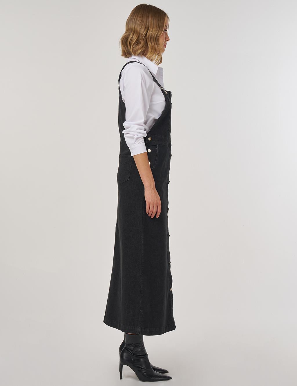 Pocket-Detail Jumpsuit Black