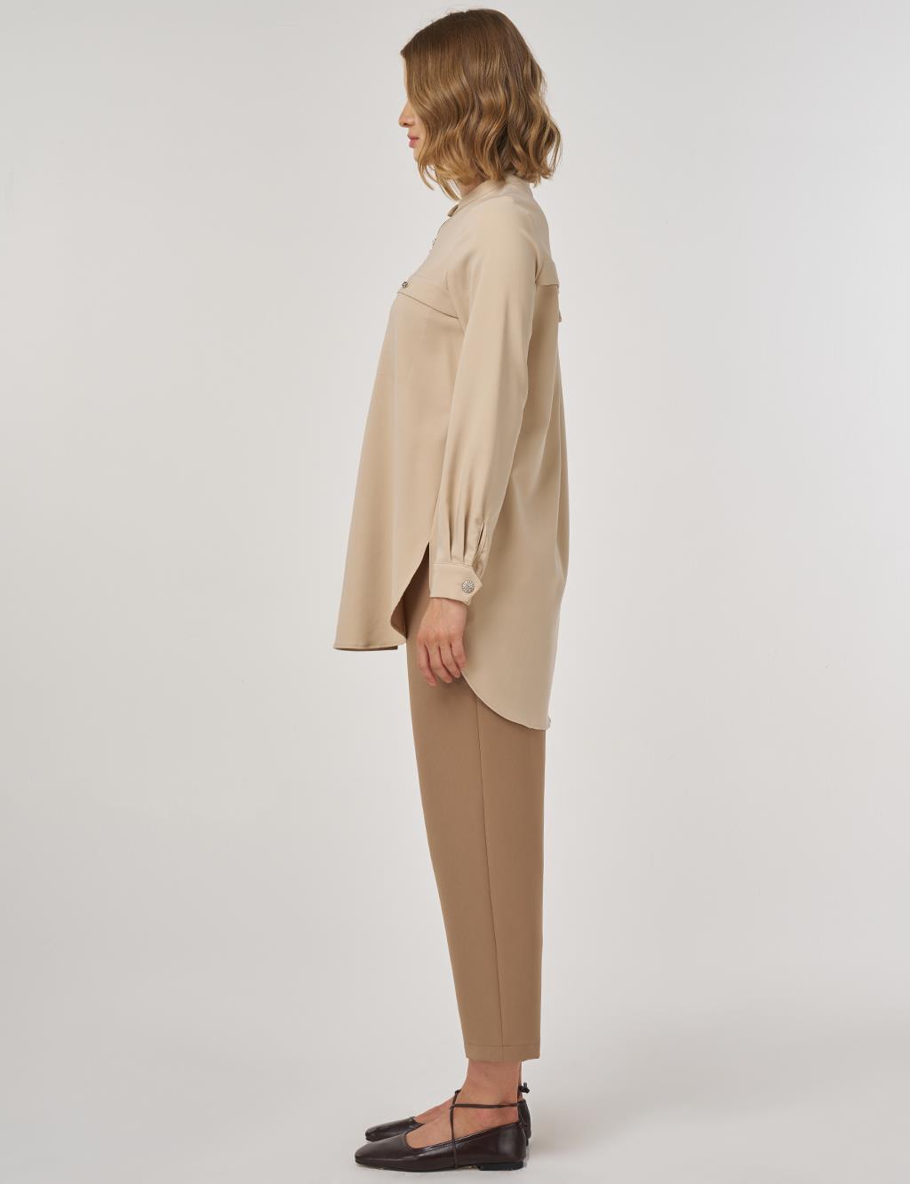 Dikiş Detaylı Tunik Taş 