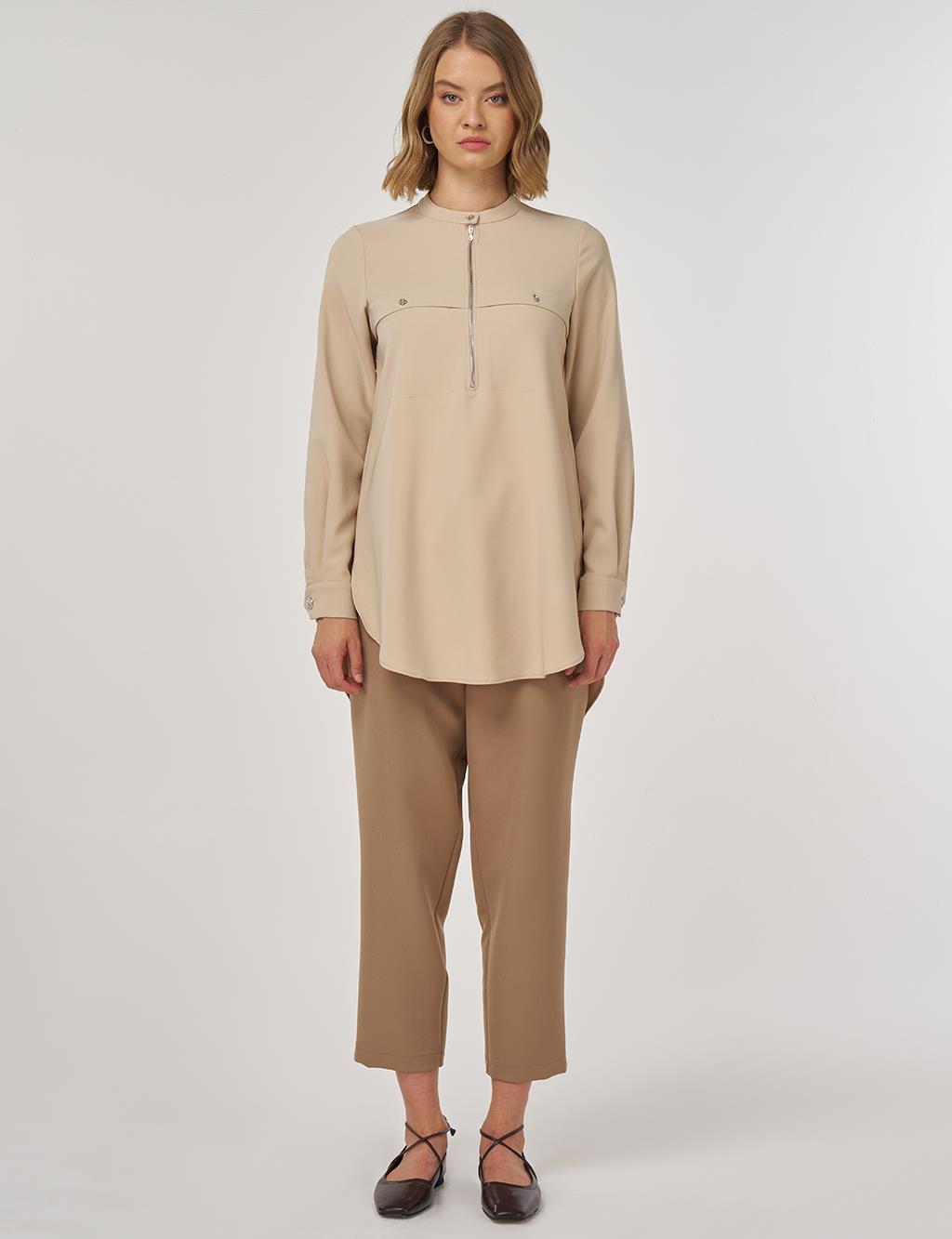 Dikiş Detaylı Tunik Taş 