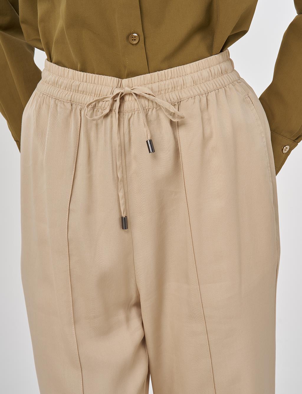 Çima Dikişli Pantolon Bej 