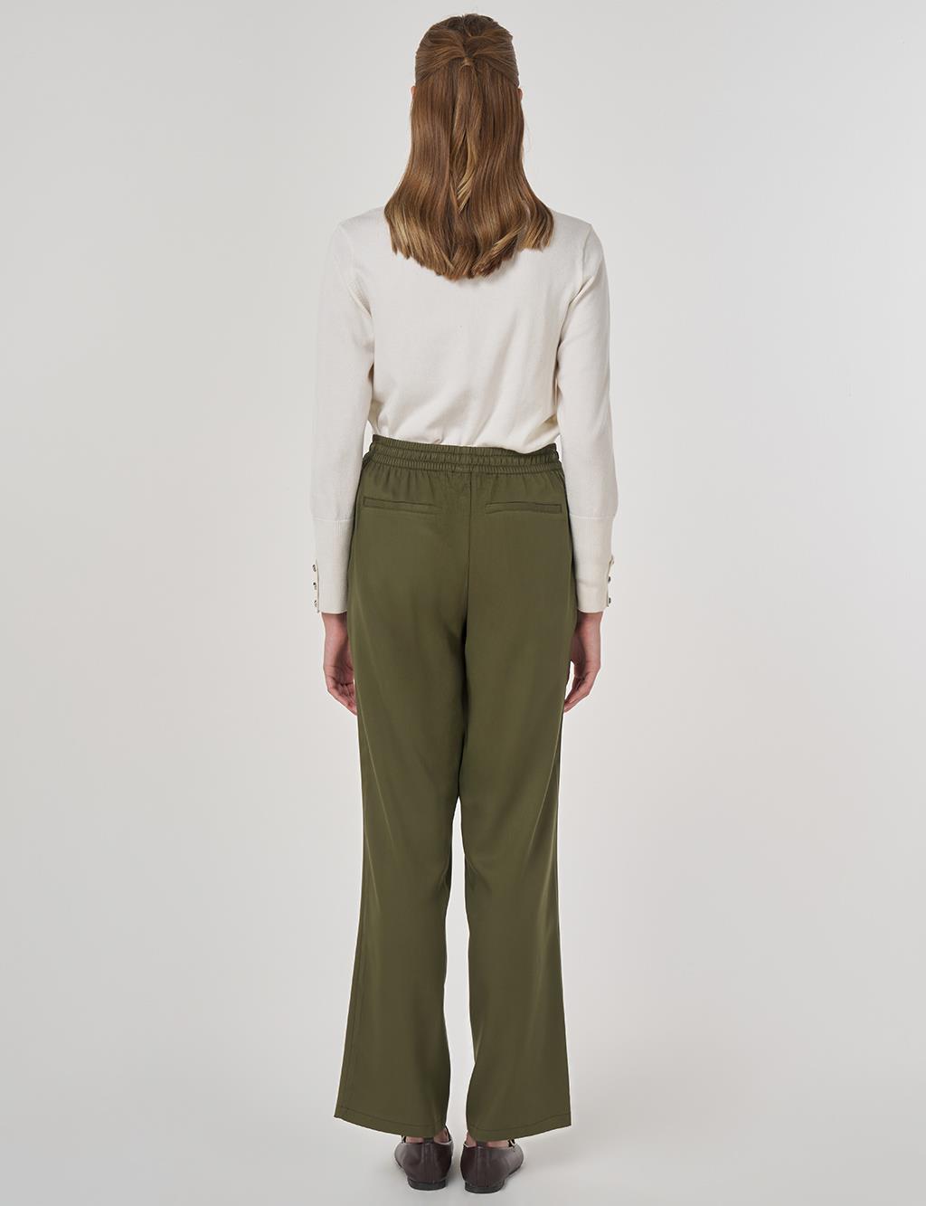 Çima Dikişli Pantolon Haki 