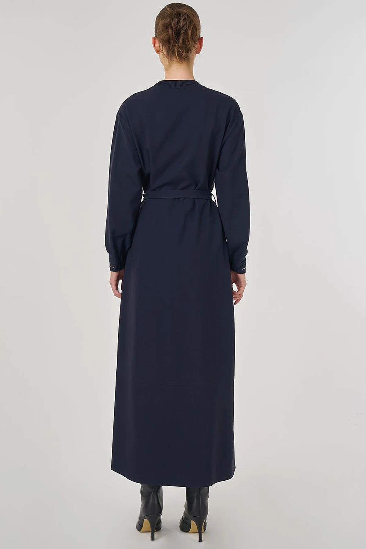 Stitched Maxi Dress in Dark Navy