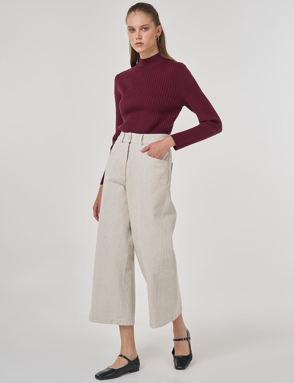 Marine Fit Denim Pants in Gray