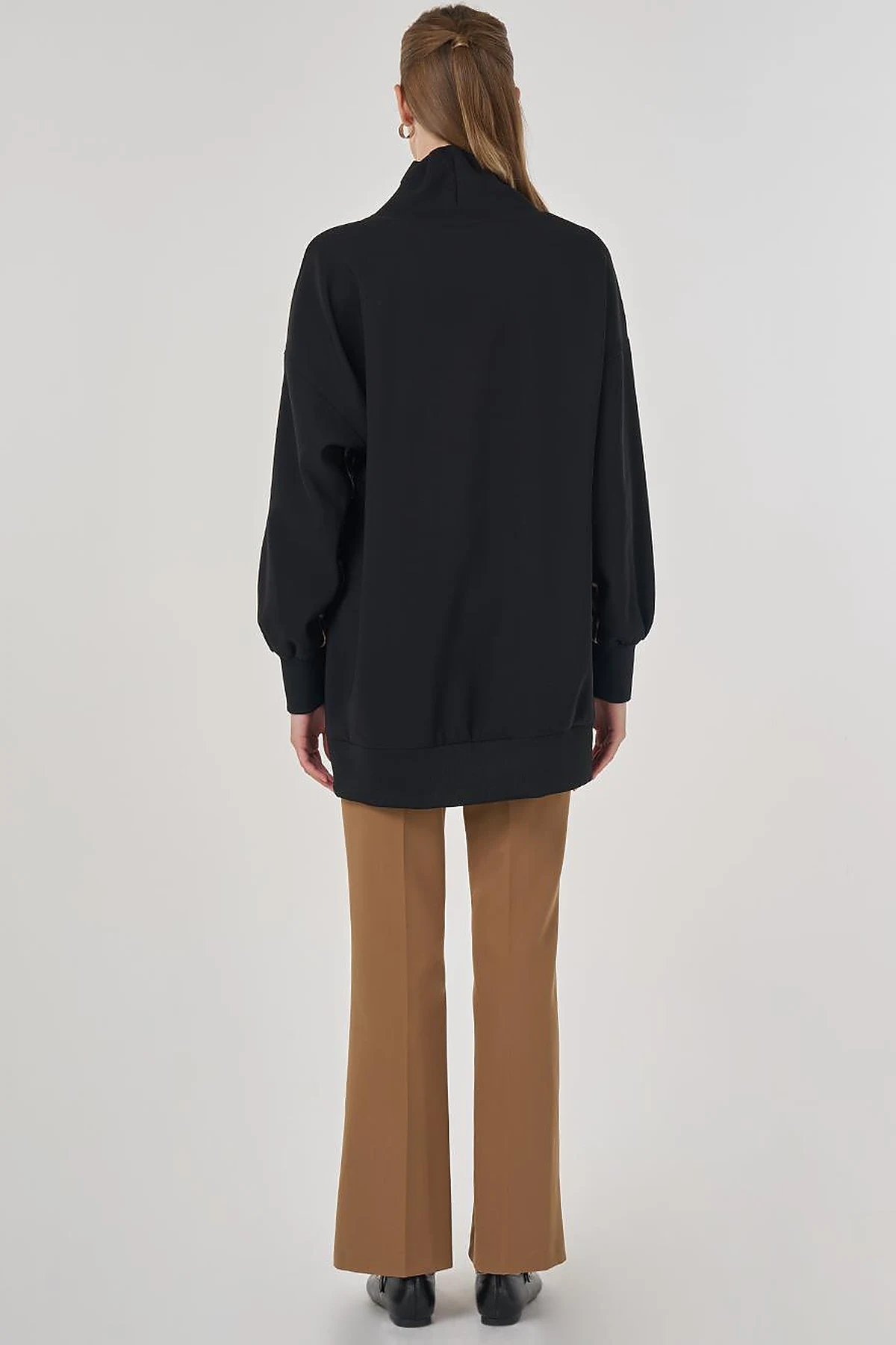 Leopard Print Sweatshirt Black