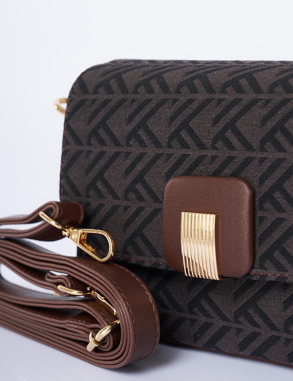 Monogram Baget Çanta Kahve