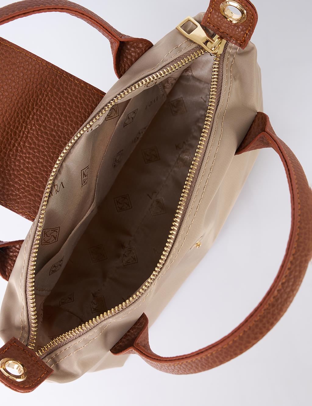 Medium Fabric Bag Stone