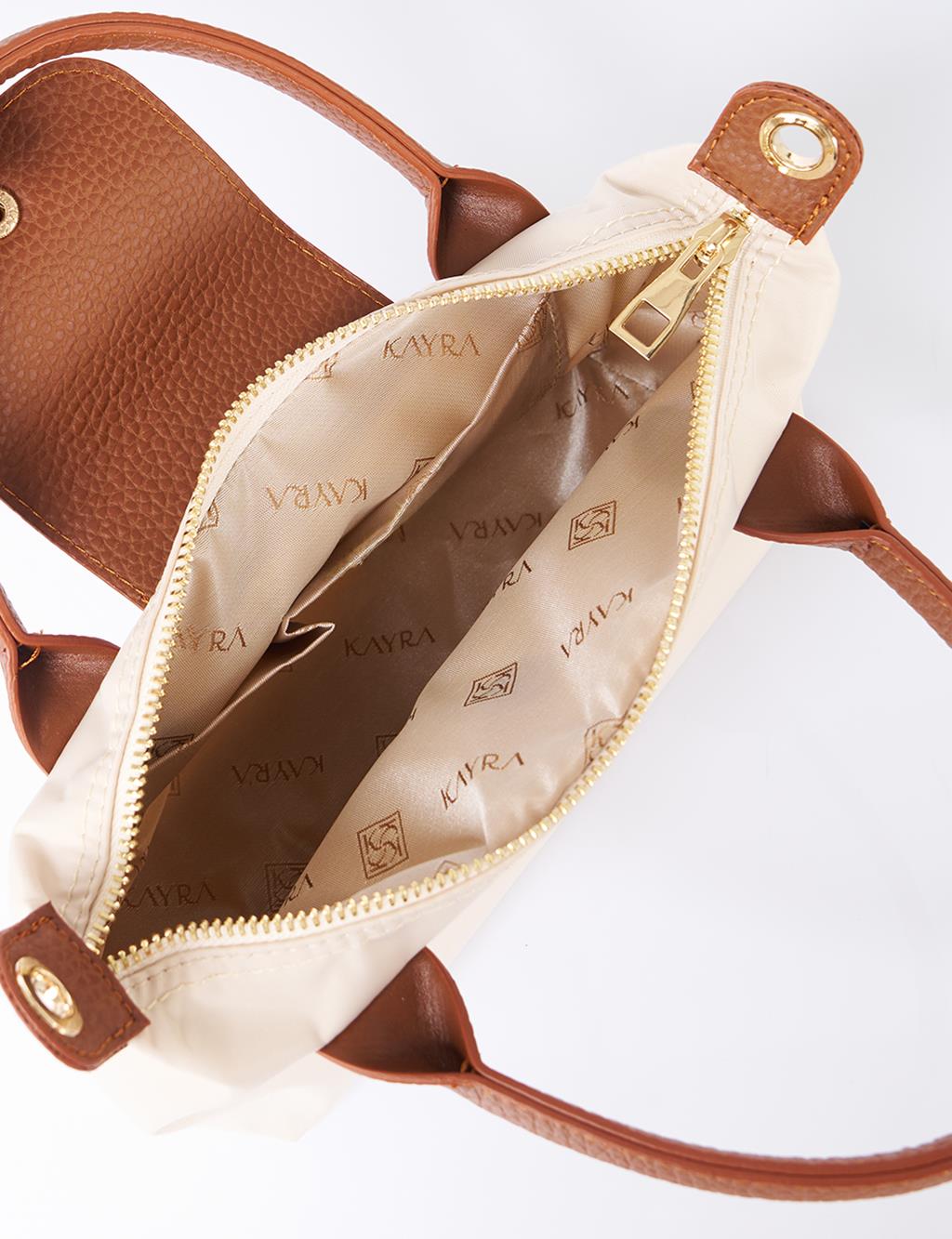 Medium Fabric Bag Cream