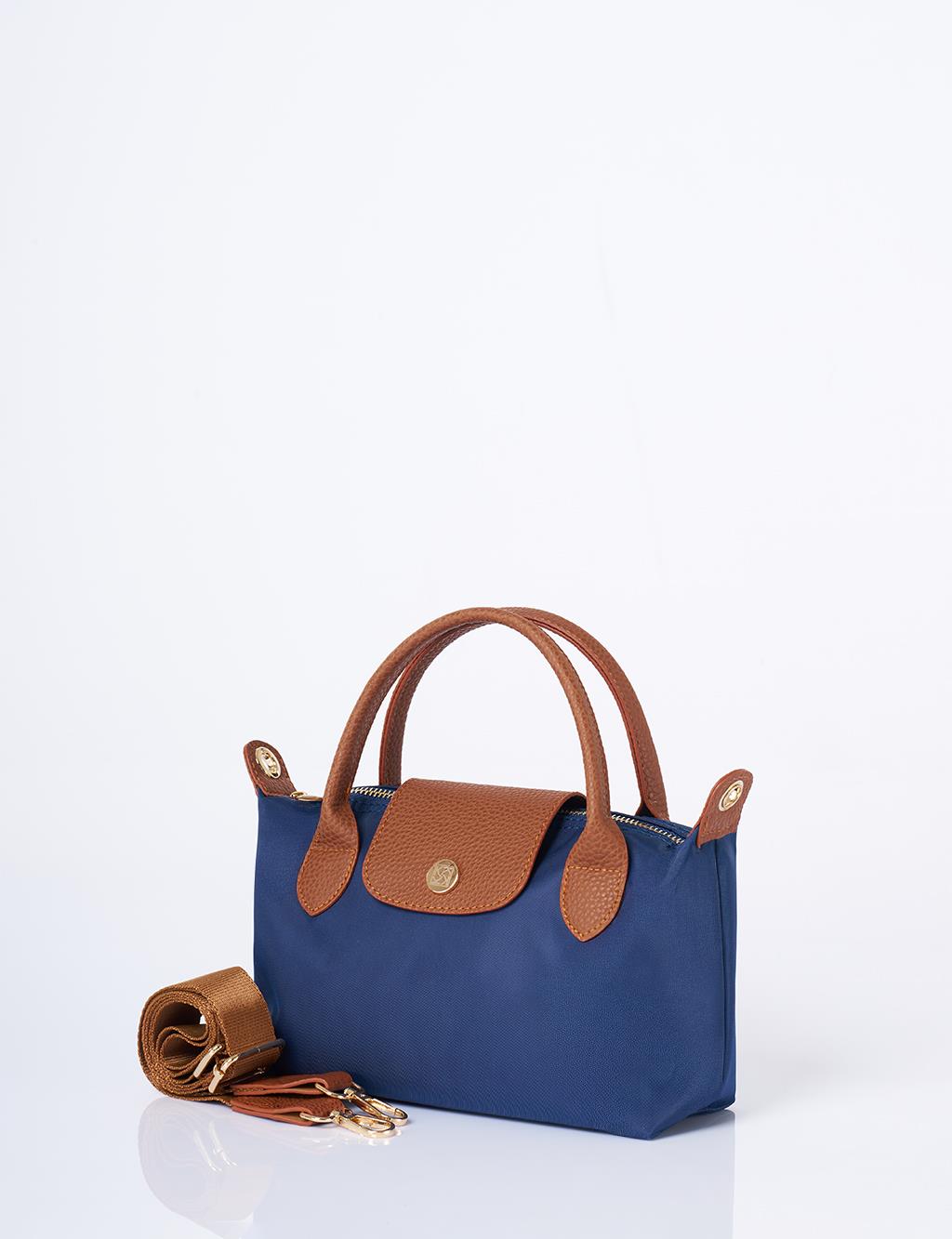 Orta Boy Kumaş Çanta Lacivert