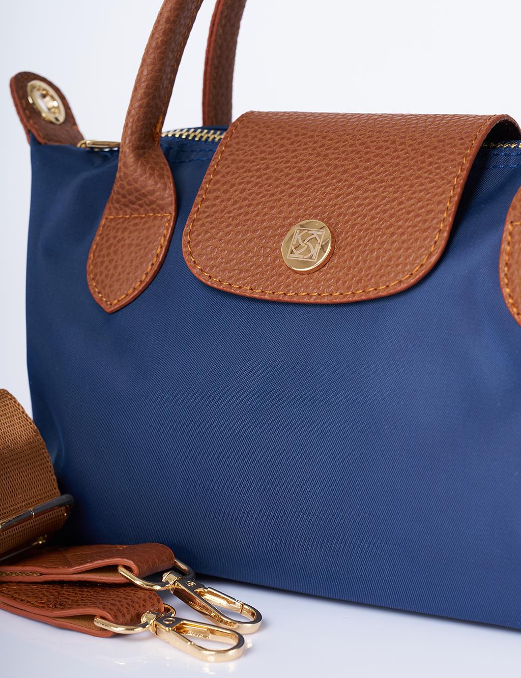 Orta Boy Kumaş Çanta Lacivert