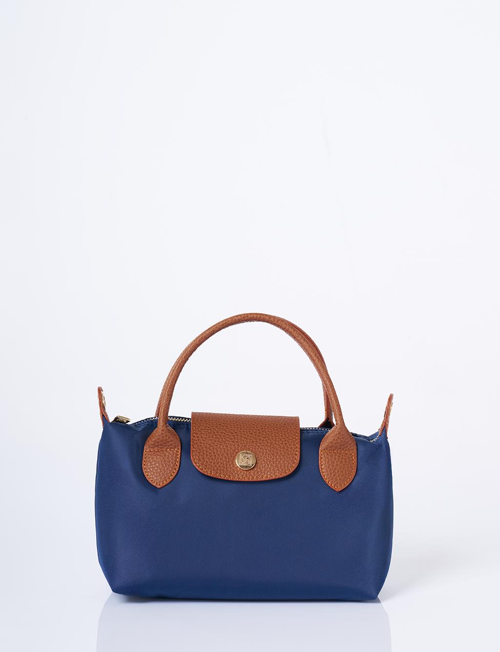 Orta Boy Kumaş Çanta Lacivert