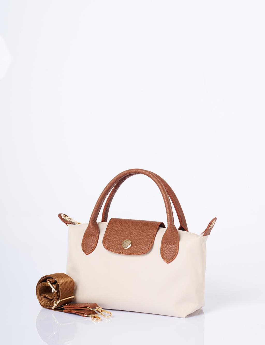 Medium Fabric Bag Cream