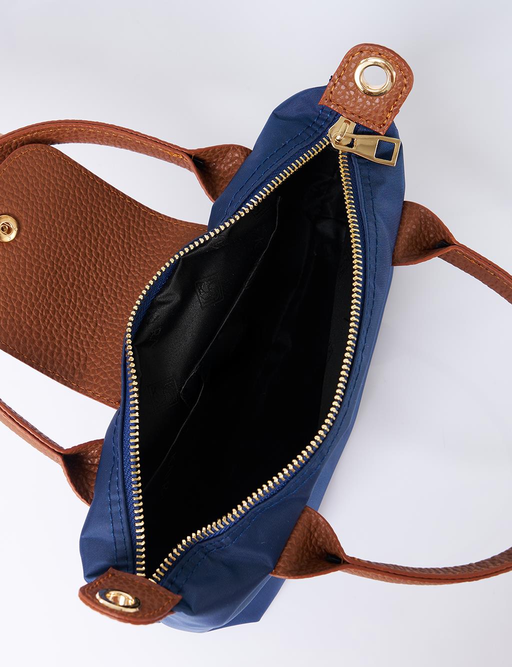 Orta Boy Kumaş Çanta Lacivert