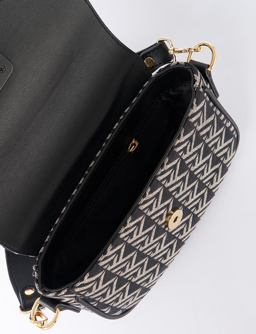Monogram Baguette Bag Black