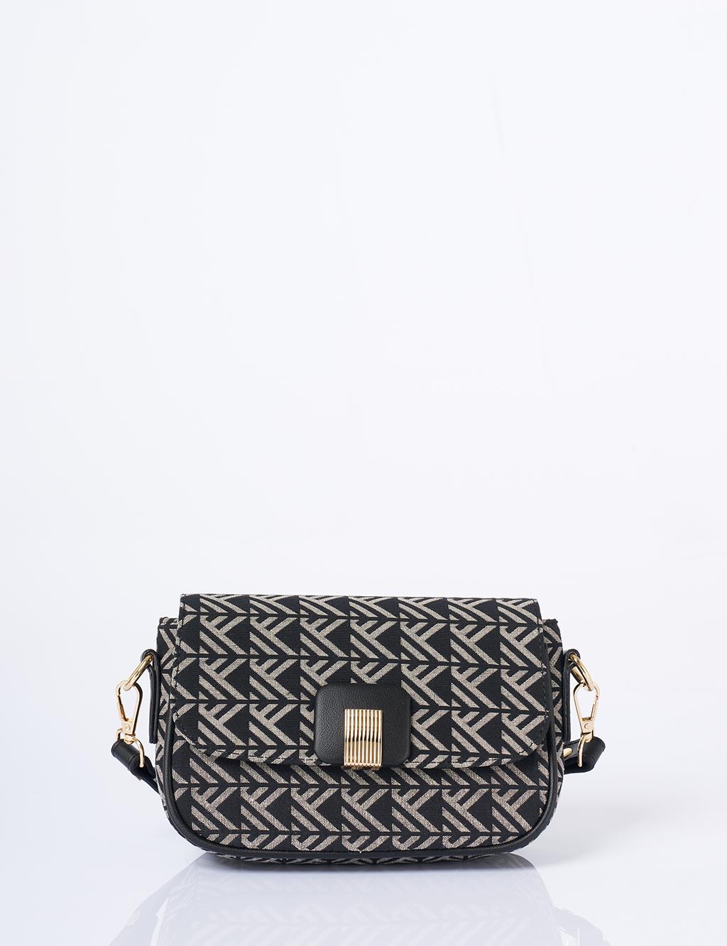 Monogram Baguette Bag Black