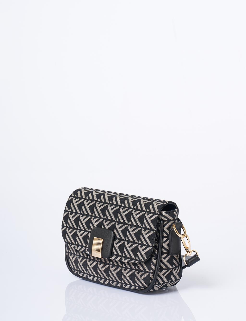 Monogram Baguette Bag Black