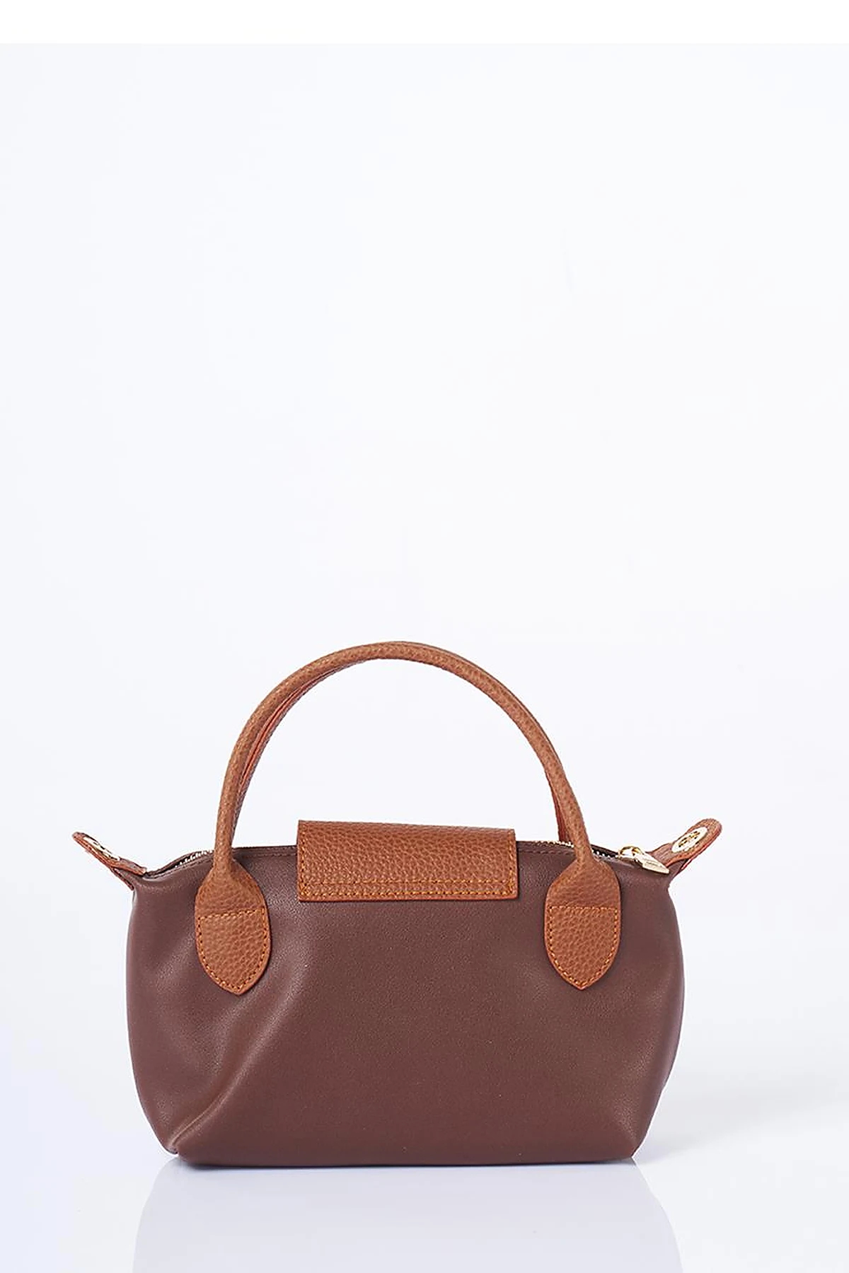 Small Fabric Bag Dark Brown